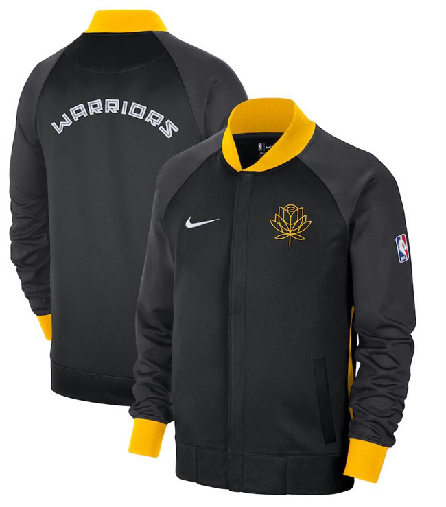Men's Golden State Warriors Black 2022/23 City Edition Full-Zip Jacket